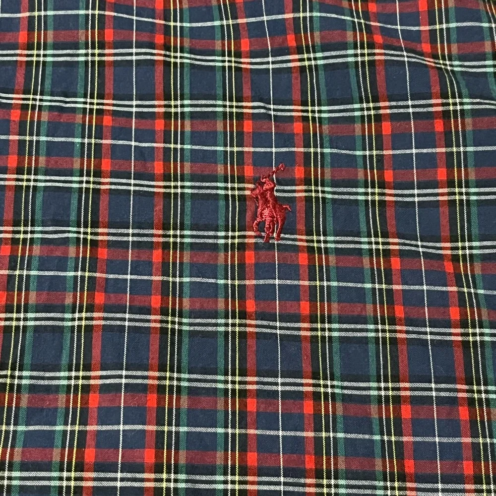 Ralph Lauren‎ Boys Shirt Button Down Extra Large Long Sleeve Plaid - XL (18-20)